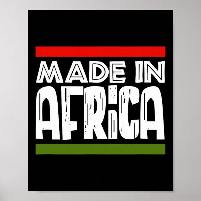 In Afrika Schwarze Geschichte Afrikas Nachbar des  Poster (Vorne)