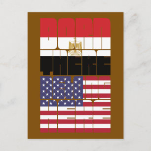 In Ägypten geboren, Amerikaner Postkarte