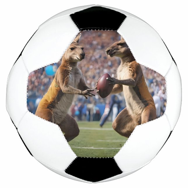 "In Aktion: Kangaroos spielt Aussie-Regeln Fußball (Vorderseite)