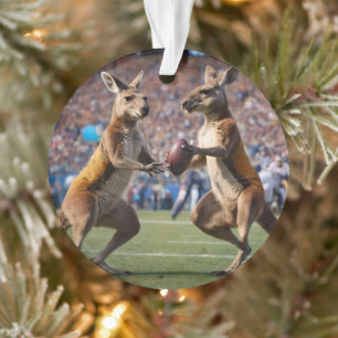 "In Aktion: Kangaroos spielt Aussie-Regeln Ornament