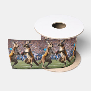 "In Aktion: Kangaroos spielt Aussie-Regeln Satinband