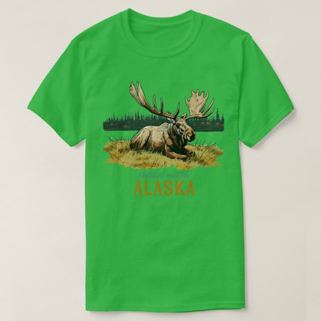 in Alaska Moose Art TShirt (Design vorne)
