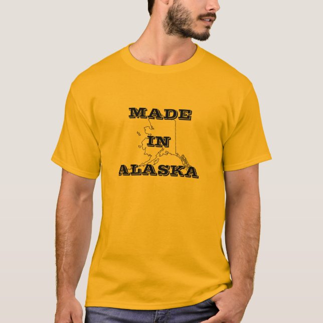 IN ALASKA T - Shirt GEMACHT (Vorderseite)