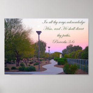 In all deinen Weisen anerkennen ihn! Poster