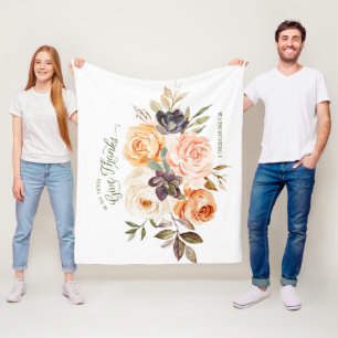 In allem Dank floralen Rose Blanket Fleecedecke