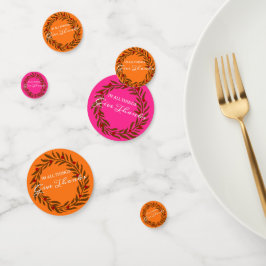 In allen Dingen dank brauner Krustenorange zurück Konfetti