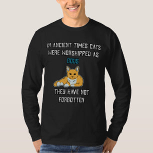 In alten Zeiten wurden Katzen als Götter verehrt T-Shirt