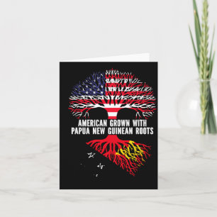 In Amerika angebaut mit papua-neuguineischen Wurze Karte