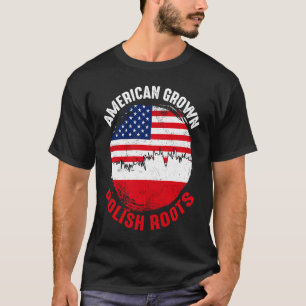 In Amerika angepflanzte polnische Wurzeln Vintage- T-Shirt