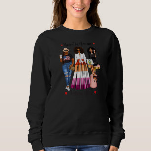 In Amerika aufgewachsene lesbische schwarze Frauen Sweatshirt