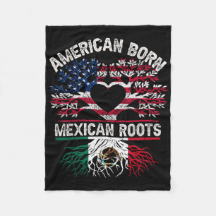 In Amerika geboren, mexikanische Wurzeln Flaggenba Fleecedecke