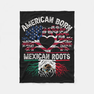 In Amerika geboren, mexikanische Wurzeln Flaggenba Fleecedecke