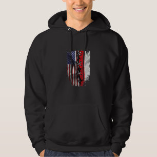 In Amerika gewachsene polnische Wurzeln USA Polen- Hoodie