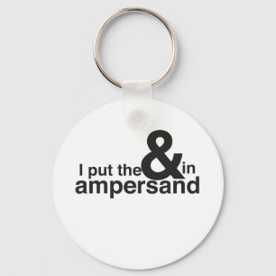 & in Ampersand Schlüsselanhänger