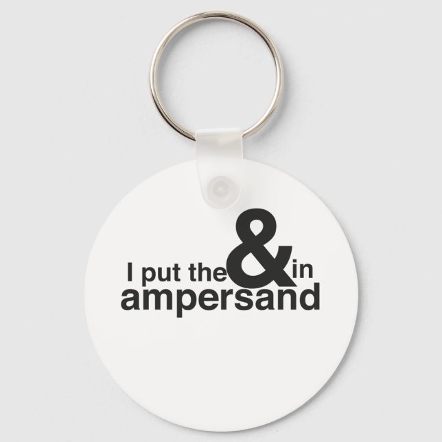 & in Ampersand Schlüsselanhänger (Vorderseite)