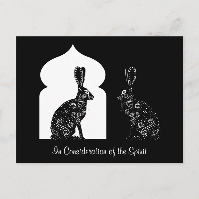 IN ANBETRACHT DES SPIRITS POSTKARTE (Vorderseite)