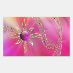 in Aufklebern mit strahlender Splendor Rechteckiger Aufkleber