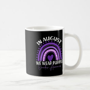In August We Wear Purple Overdose Awareness Month Kaffeetasse