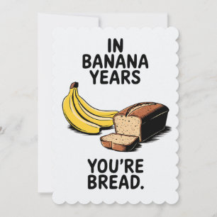 In Bananenjahren bist du lustig zum Geburtstag Feiertagskarte