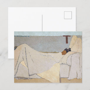 in Bed   Edouard Vuillard   Postkarte