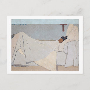 In Bed, Edouard Vuillard Postkarte
