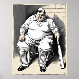 In bei 11 - Archiv Cricket Print Poster