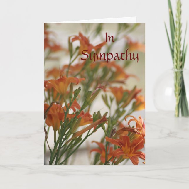 In Beileid Karte (Vorderseite)