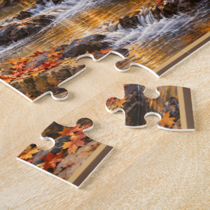 In Bernsteinwälder Herbststrom-Puzzle Puzzle