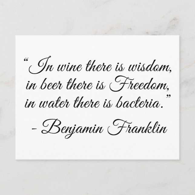 In Bier gibt es Freiheit! Postkarte (Vorderseite)