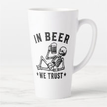 In Bier we trust chillin' Skelett Beer Pong