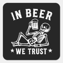 In Bier we trust chillin' Skelett Beer Pong