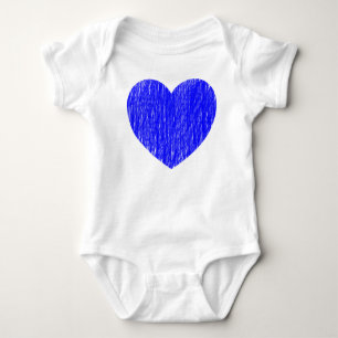in blau gefangen baby strampler