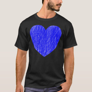 in blau gefangen T-Shirt
