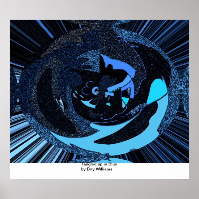 In blau verworren poster (Vorne)