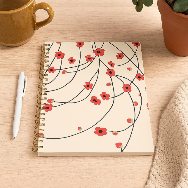 In Bloom Crimson Red Warm Vanilla geknackt Planer (Von Creator hochgeladen)