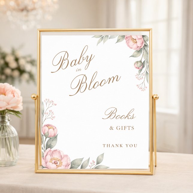 In Bloom Mädchen Enthüllung Baby Shower Bücher & G Poster (Von Creator hochgeladen)