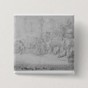 In Bloomsbury Quadrat während der Hitzewelle, 1828 Button