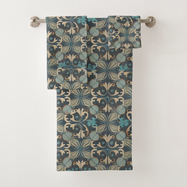 in blue badhandtuch set (Insitu)