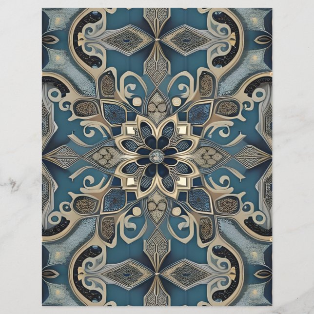 in blue paper sheet (Vorderseite)