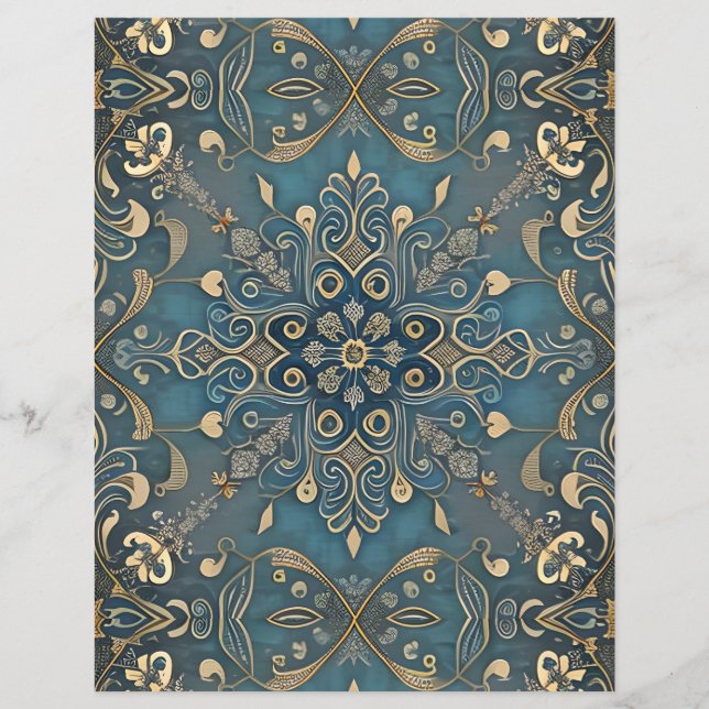 in blue paper sheet (Vorderseite)