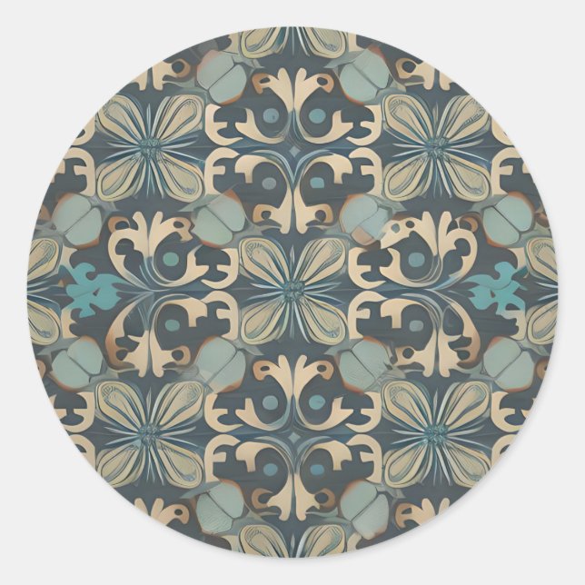 in blue runder aufkleber (Vorderseite)