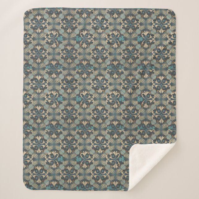 in blue sherpadecke (Vorderseite)