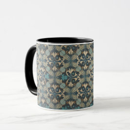 in blue tasse