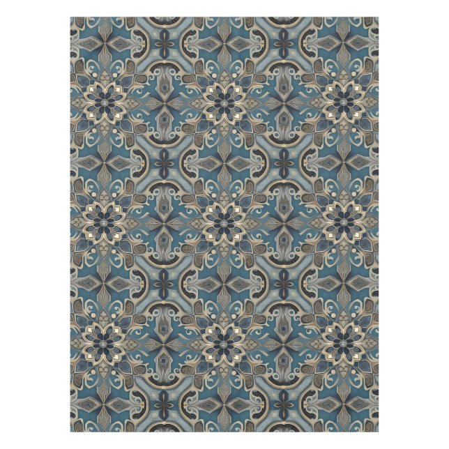 in blue tischdecke (Vorderseite)