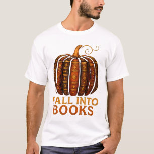 In Bücher fallen Kürbis   Herbstlicher Bücherliebh T-Shirt