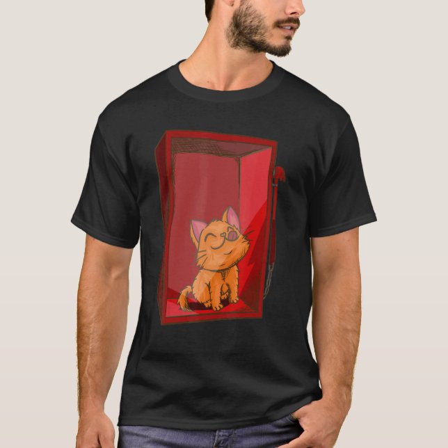 In Case of Unhappiness  Break Glass   Cat Kitten T-Shirt (Vorderseite)