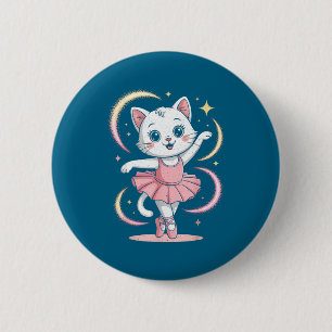 In Cat Tutu Ballett Tanz Ballett Button