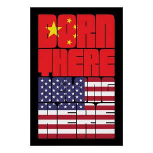 In China geboren, Amerikaner sein Poster