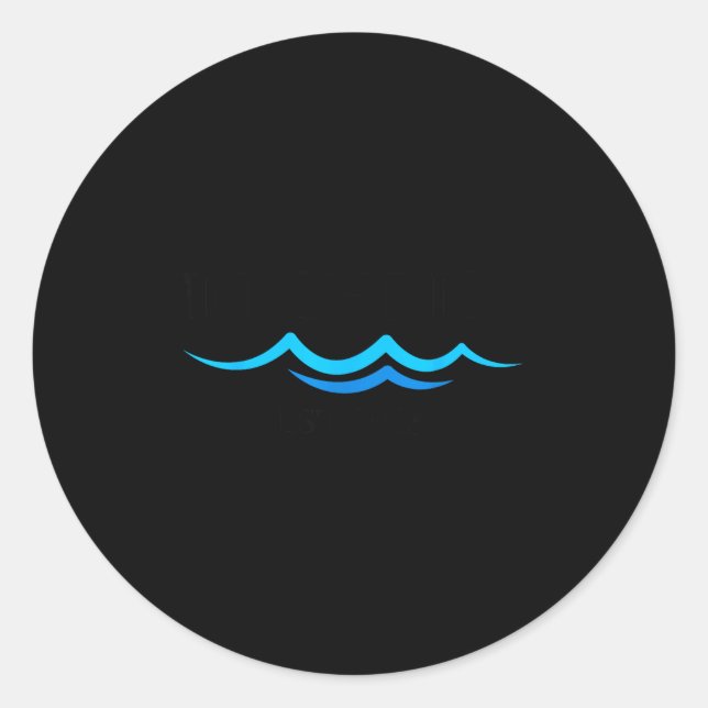 In Christ Baptism New Believer Confirmation Milest Runder Aufkleber (Vorderseite)