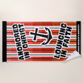 In Christ Beach Handtuch verankert